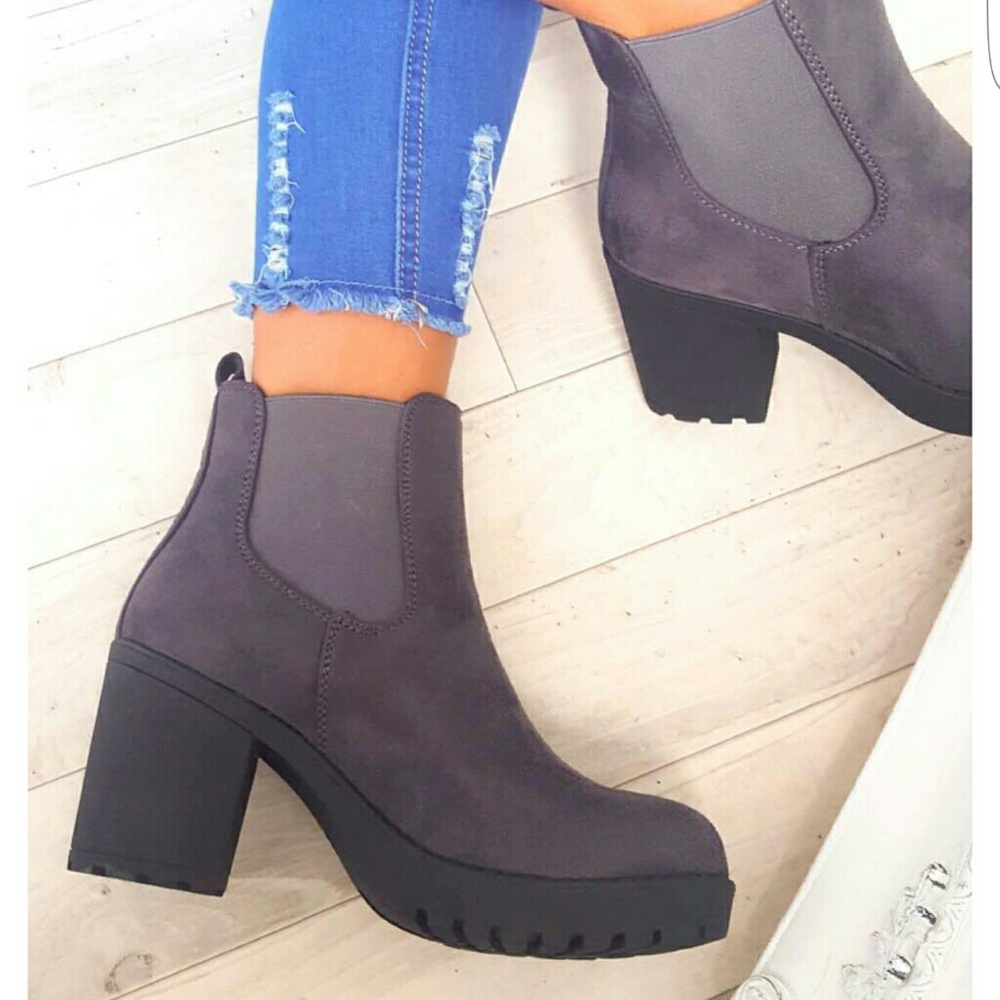 Chunky ankle boots